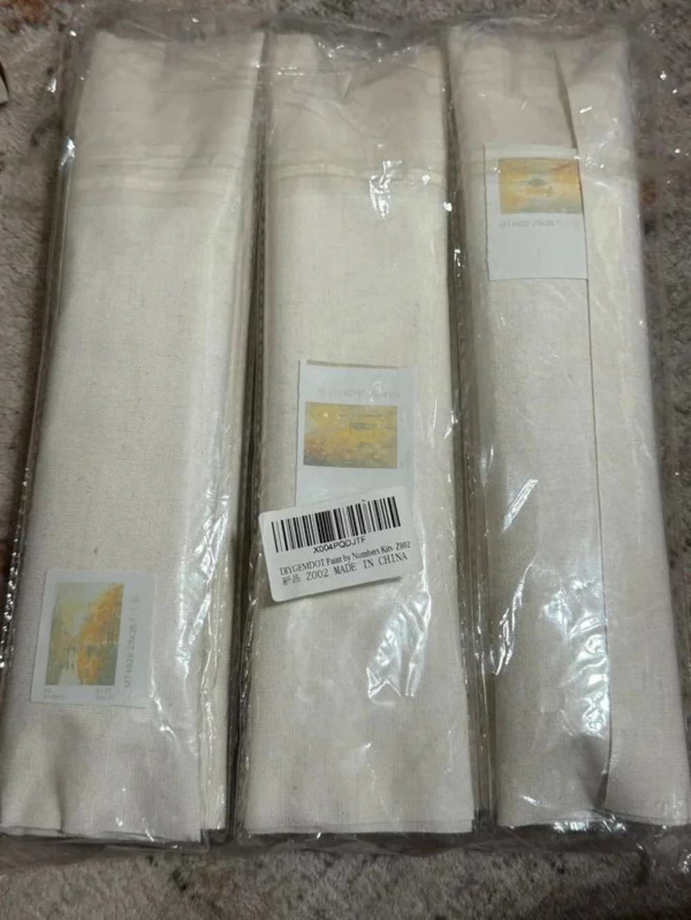 NWT 6-Pack Paint by Numbers Kit for Adults - Impressionist Landscape